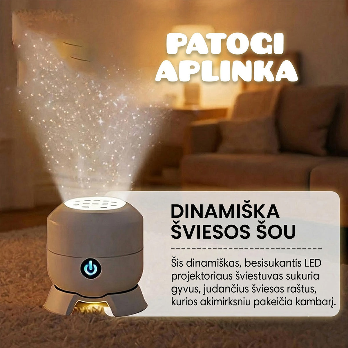 🧚♀️Paskutinė diena: 70 % nuolaida丨REBYIPO® naktinės šviesos projektorius — Išmanusis 5D holografinis žvaigždėto dangaus ir vandenyno projektorius 🌠