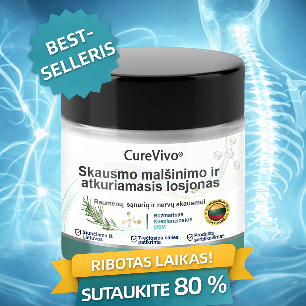 CureVivo® Skausmo malšinimo ir atstatymo losjonas🌵