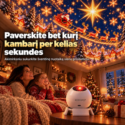 REBYIPO®🎄🎅🎁 Magiškos Kalėdų švieselės ✨ Įžiebkite šventės magiją🐟2️⃣