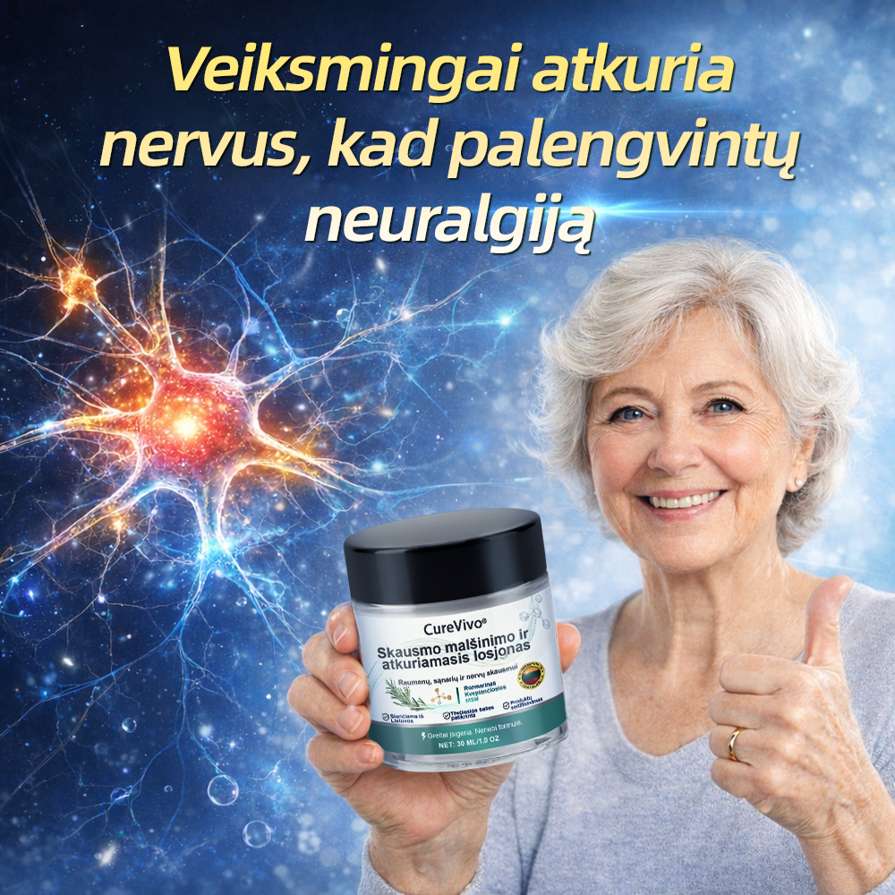 CureVivo® Skausmo malšinimo ir atstatymo losjonas🌵
