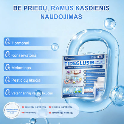 GarageLine®🦷 „Tideglusib“ dantų ir dantenų „NanoRepair“ tirpios balinančios juostelės ✨ (Padeda atkurti dantų audinius ir sumažinti dantenų diskomfortą bei kitas dažnas burnos ertmės problemas)