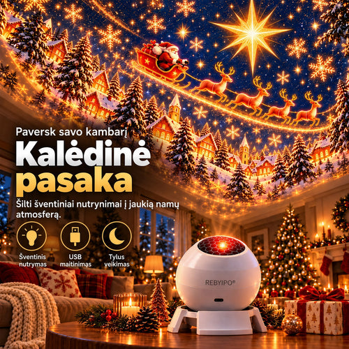 REBYIPO®🎄🎅🎁 Magiškos Kalėdų švieselės ✨ Įžiebkite šventės magiją🐟2️⃣