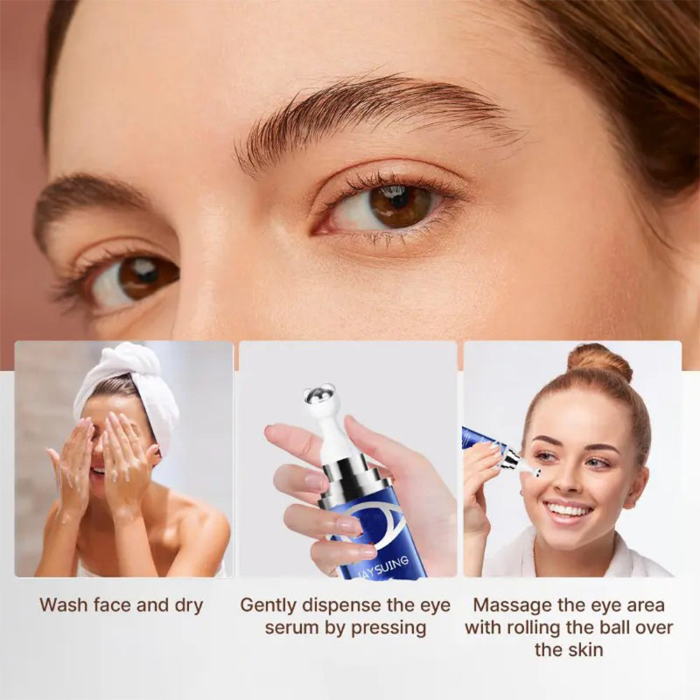 Ögonserum Innehållande Koffein, Hyaluronsyra och Niacinamid