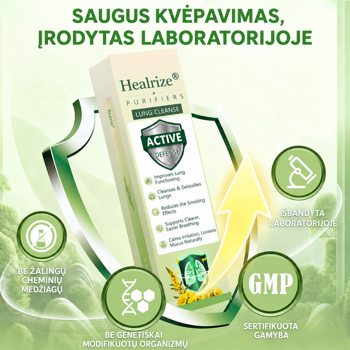 🎾 【Oficiali internetinė parduotuvė】Healrize® Vaistažolių gysločio plaučius valantis ir kvėpavimą lengvinantis inhaliatorius 🌿 (Kosulio malšinimas, gleivių skiedimas, dusulys ir rūkalių plaučių priežiūra) 🚚 Yra sandėlyje