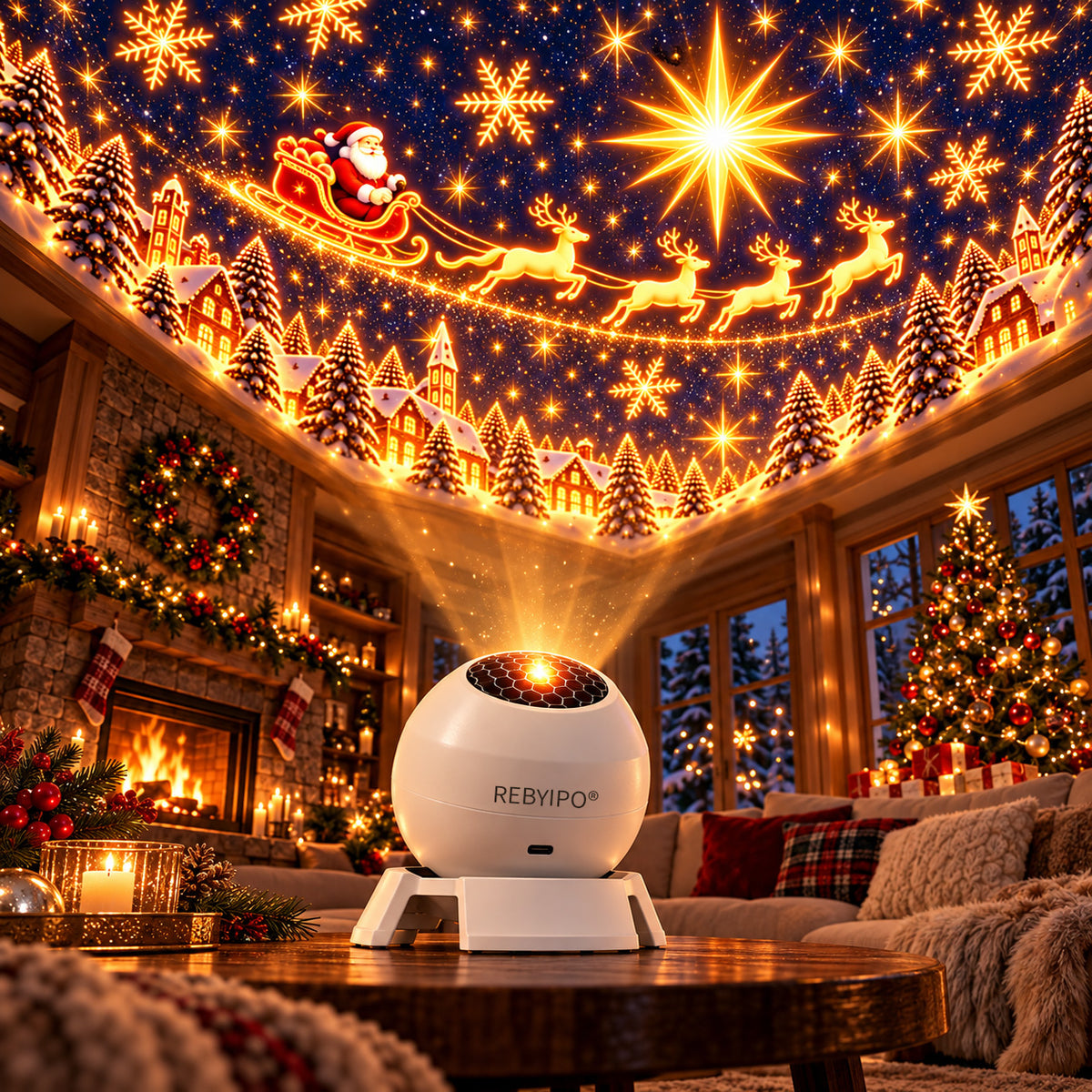 REBYIPO®🎄🎅🎁 Magiškos Kalėdų švieselės ✨ Įžiebkite šventės magiją🐟2️⃣