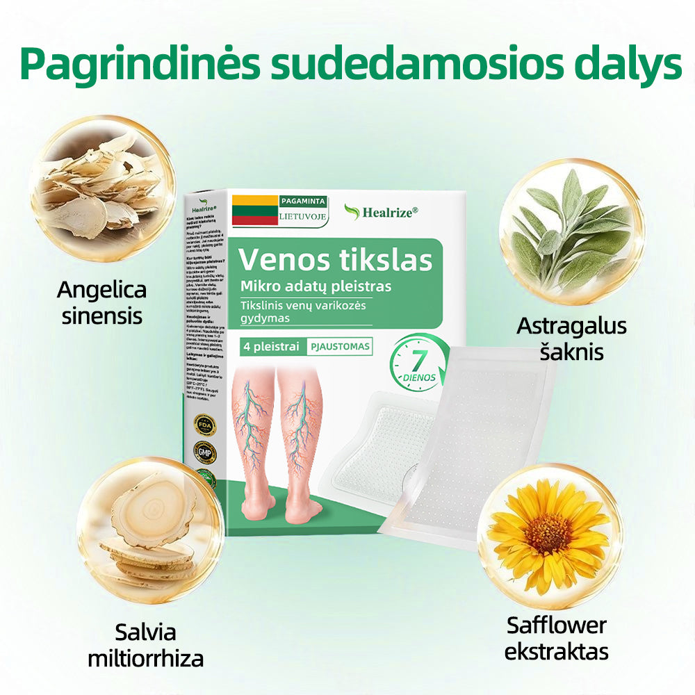 🇱🇹👨‍⚕️✅Healrize® VeinTarget mikroadatų pleistras⚡Nedelsiant palengvėja, ilgalaikiai rezultatai🪗