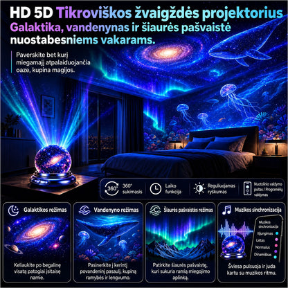 🐻‍❄️ Užsisakykite šiandien ir sutaupykite 𝟓𝟎%丨 REBYIPO® naktinės šviesos projektorius